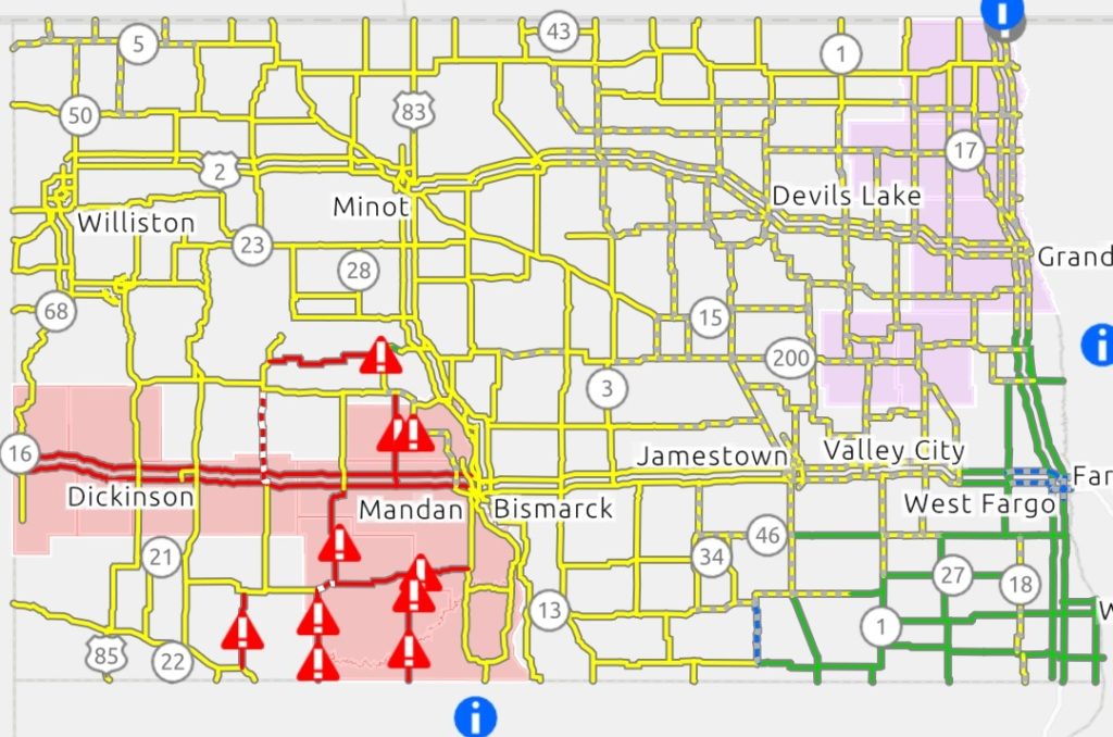 North Dakota Roads & Highways Slowly Opening Up