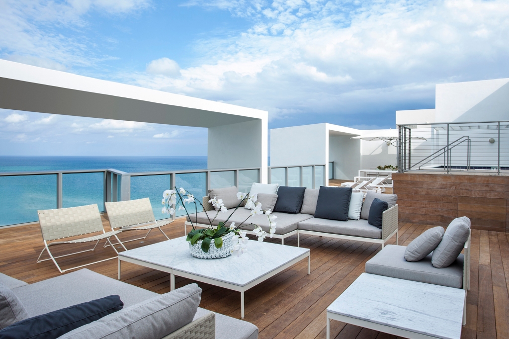 The Amplified Penthouse Suite's outdoor area.