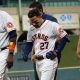 Jose Altuve leaves Astros game with left hamstring strain in 8th inning