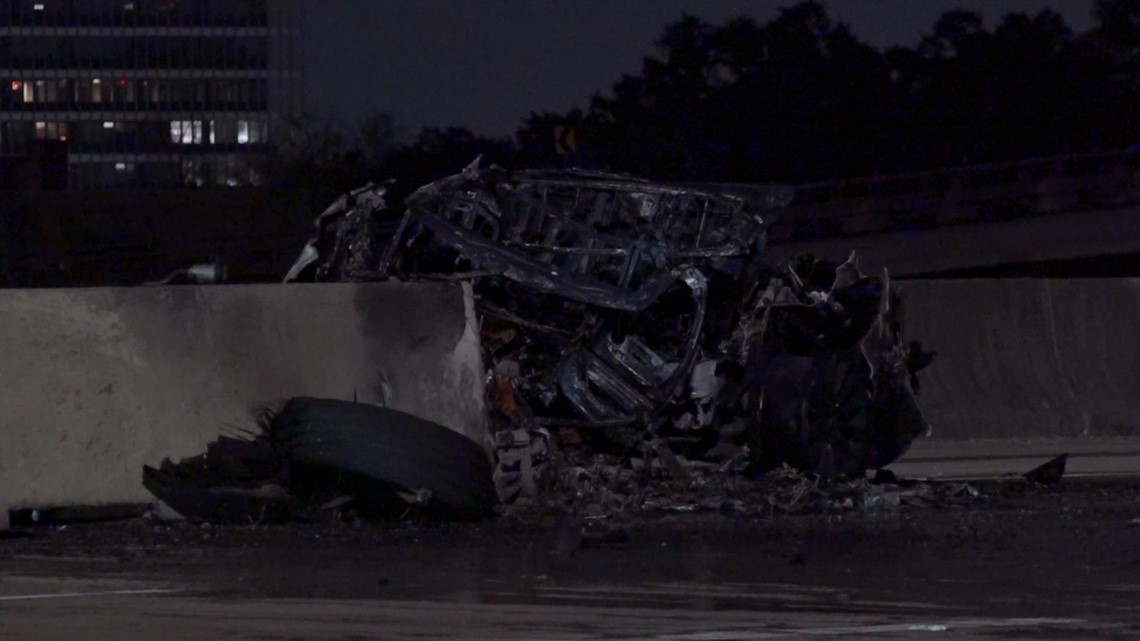 HPD: SWAT officers rescue wrong-way driver from fiery crash on Highway 288