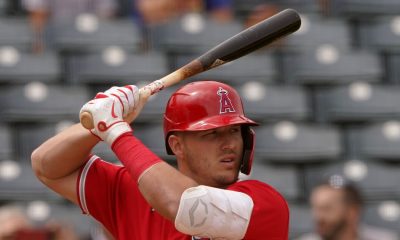 Mike Trout out of Angels lineup because of stomach bug; struggling Jo Adell starts