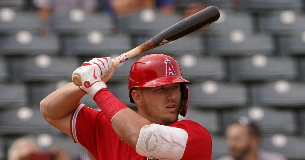 Mike Trout out of Angels lineup because of stomach bug; struggling Jo Adell starts