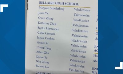 A Houston-area high school has a graduating class with 13 valedictorians