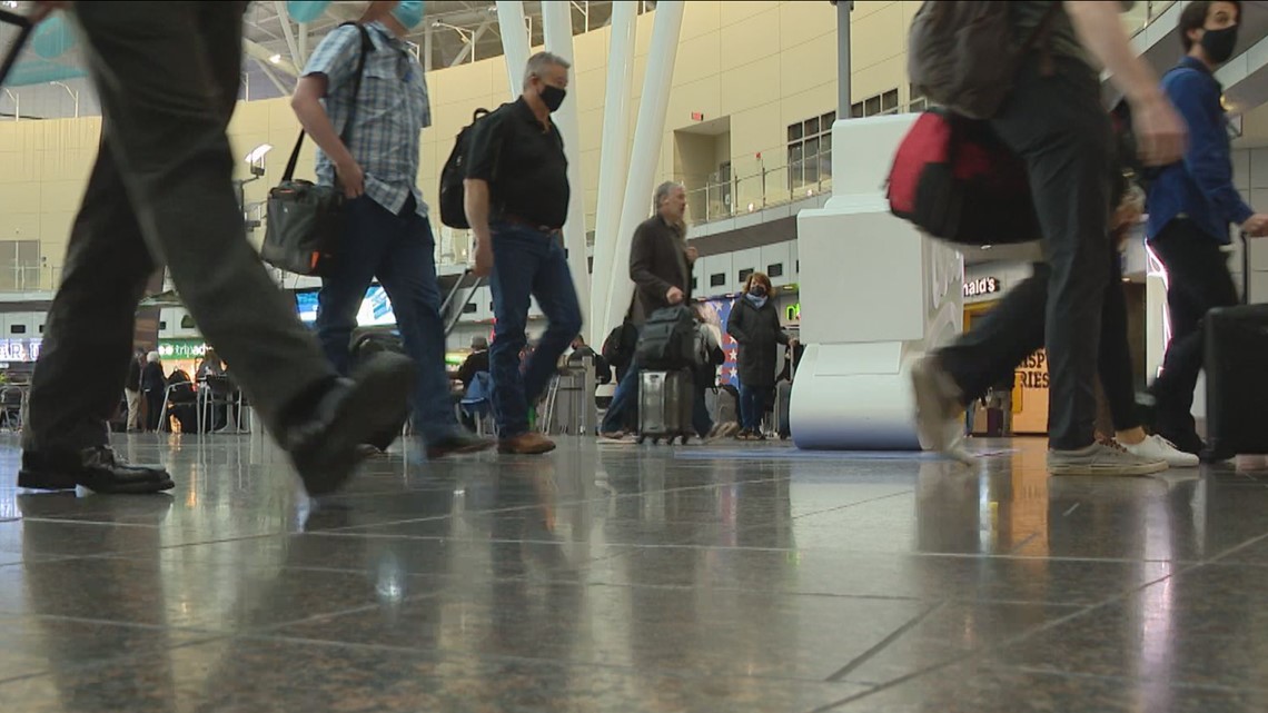 Indianapolis airport travelers react to lifting of mask mandate