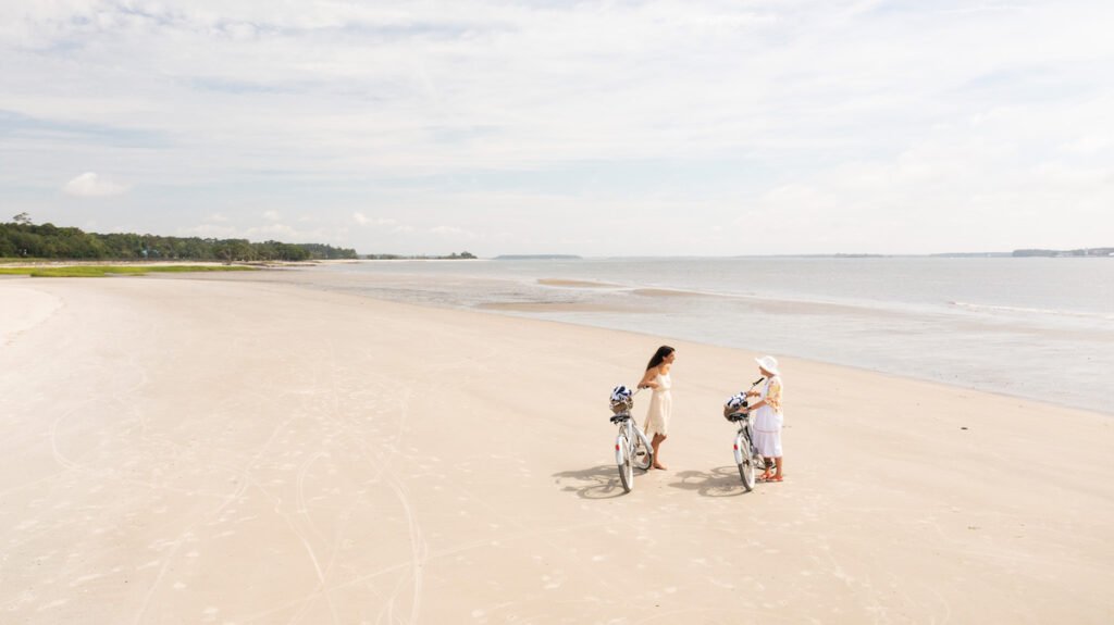 Riding bikes on Daufuskie Island