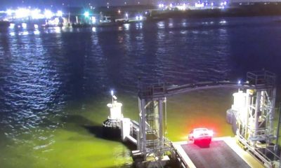 Video: Good Samaritan rescues man who drove off Lynchburg Ferry into Houston Ship Channel