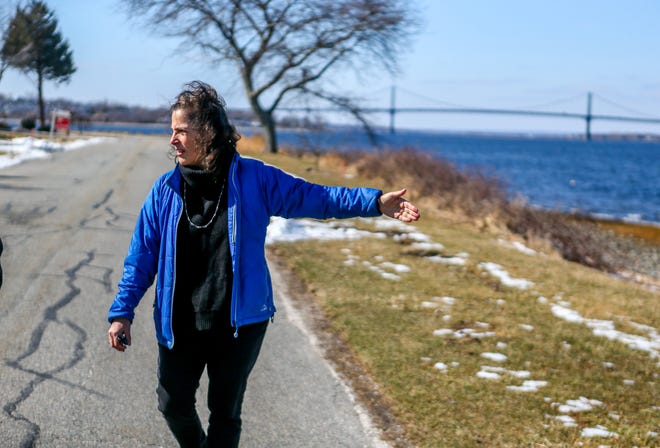 Pam Rubinoff walks along the shore of Portsmouth's Common Fence Point neighborhood. “I do not go into a community and say, ‘Here are your solutions,’" she said. "I help facilitate a conversation so they can start to identify what are the best options.”