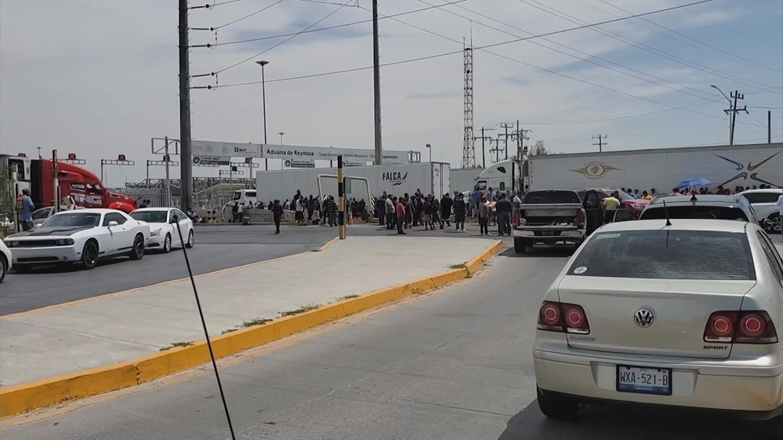 International trade halted at Texas border crossings as truckers protest Greg Abbott’s new inspections