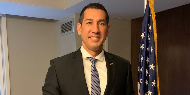 Rep.-elect Kai Kahele of Hawaii's Second Congressional District arrives in Washington for congressional orientation in November 2020. (Marisa Schultz/Fox News)