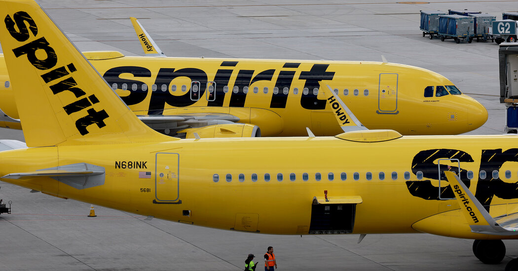 JetBlue bids for Spirit Airlines, potentially spoiling Spirit’s merger with Frontier.