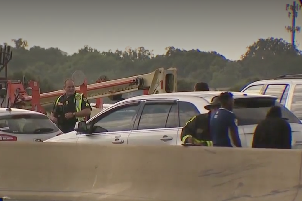 There was only one person was hospitalized with minor injuries, as traffic on the Florida highway was snarled for about three hours.