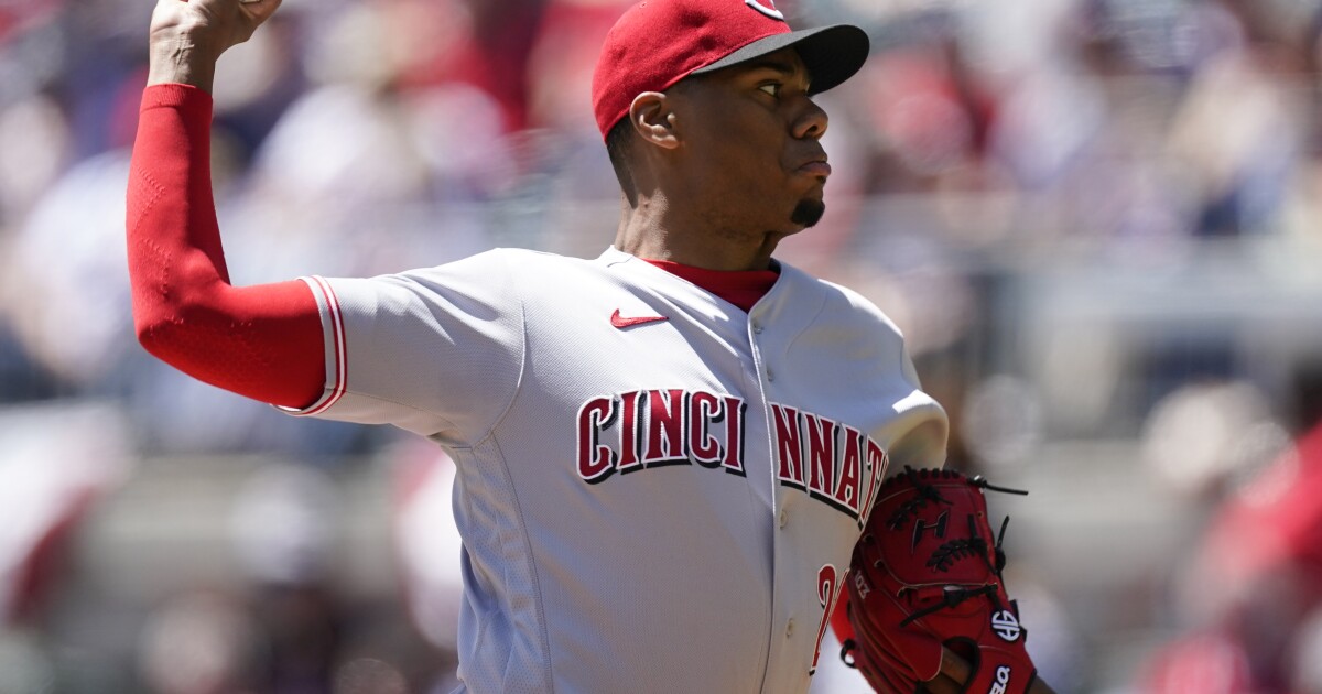 Things are looking up for Reds rookie Hunter Greene, just as he envisioned