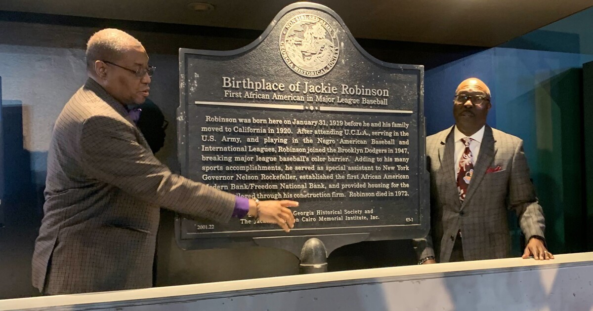 Jackie Robinson historical marker finds new home in Kansas City’s Negro Leagues Baseball Museum