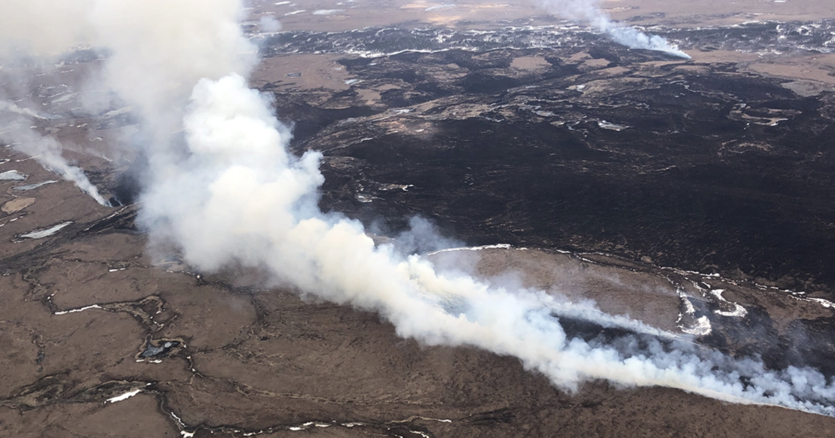 Alaska’s first large wildfire of the season continues to burn near Kwethluk