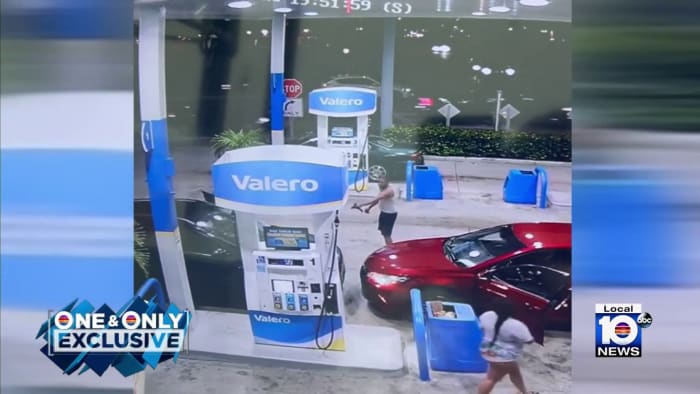 Video shows argument at North Miami Beach gas station that led to gunfire