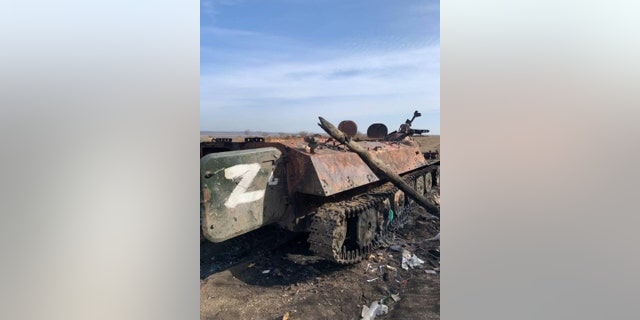 Tank in Ukraine captured by a Global Guardian agent.