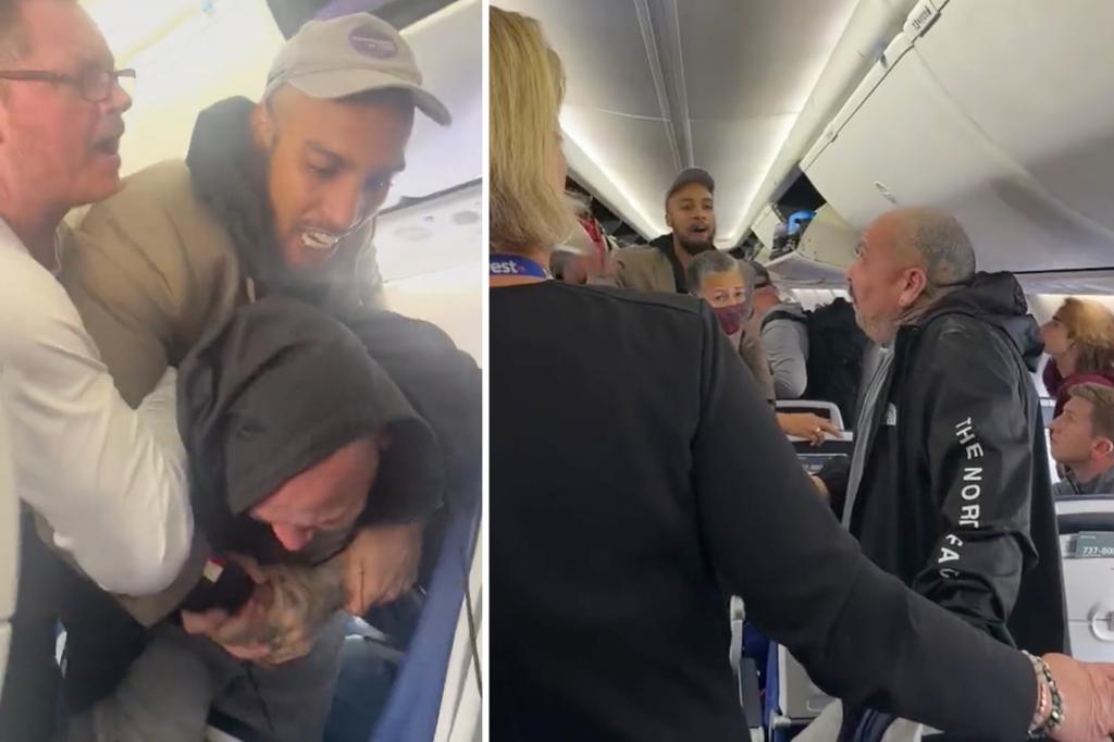 Wild video captures brawl on Southwest flight after passenger bumps into mom