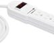 Amazon Basics Rectangular 6-Outlet Surge Protector Power Strip, 6-Foot Long Cord, 790 Joule – White