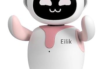 Eilik – an Electronic Robot Pets Toys with Intelligent and Interactive | Abundant Emotions, Idle Animations, Mini-Games | Desk Decoration, Unique, Cute Companion for Kids, Girls & Boys