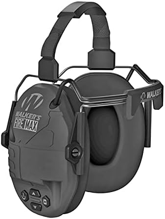 Walker’s Rechargeable Lightweight Shooting Hunting Range Electronic Slim Low Profile Hearing Protection FireMax Earmuffs