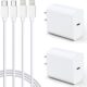 iPhone Fast Charger 10 FT [Apple MFi Certified] 2 Pack PD 20W USB C Charger Block with 10FT Long Type C Lightning Cable for iPhone 14 13 12 11 XS XR X 8 iPad,White