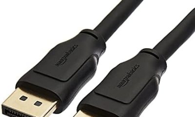 Amazon Basics DisplayPort 1.4 Cable, 32.4Gbps High-Speed, 8K@60Hz, 4K@120Hz, Dynamic HDR and 3D, Gold-Plated Plugs, 6 Foot, Black