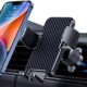 Phone Mount for Car Phone Holder [Thick Cases Friendly] Cell Phone Holder Hands Free Phone Stand for Car Vent Phone Mount Fit iPhone Android Smartphone Cell Phone Automobile Cradles Universal