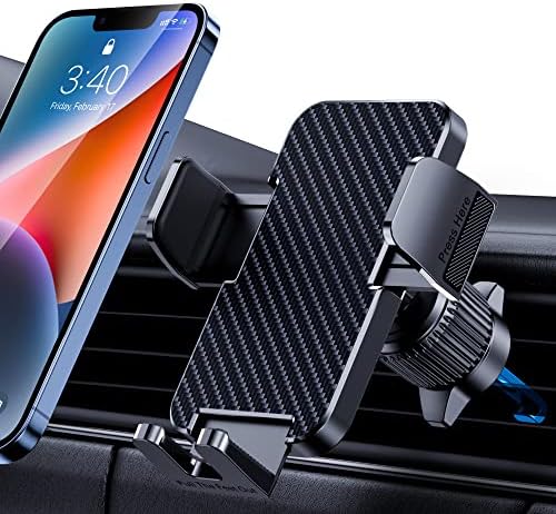 Phone Mount for Car Phone Holder [Thick Cases Friendly] Cell Phone Holder Hands Free Phone Stand for Car Vent Phone Mount Fit iPhone Android Smartphone Cell Phone Automobile Cradles Universal