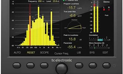 TC Electronic CLARITY M STEREO Stereo Audio Meter with 7″ High Resolution Display and USB Connection for Plug-In Metering