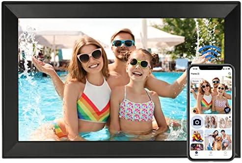 Digital Picture Frame Funcare 15.6 Inch Large WiFi Digital Photo Frame with Full HD Touchscreen, 32GB Storage, Easy to Share Photos and Videos via AiMOR APP, Wall Mountable