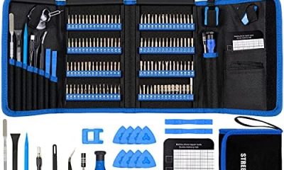 STREBITO Screwdriver Sets 142-Piece Electronics Precision Screwdriver with 120 Bits Magnetic Repair Tool Kit for iPhone, MacBook, Computer, Laptop, PC, Tablet, PS4, Xbox, Nintendo, Game Console