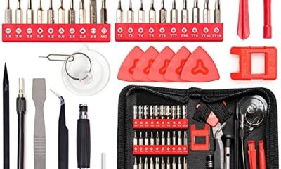 SHARDEN Precision Screwdriver Set 56 in 1 Magnetic Driver Kit Professional Electronics Repair Tool Kit with Portable Bag for iPhone, Smartphone, iPad, PC, Computer, Laptop, Tablet, Game Console, Watch