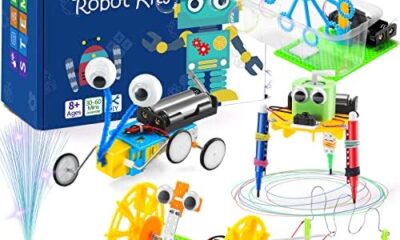 STEM Robotics Kit, STEM Toys for Boys, 6 Set Electronic Science Experiments Projects for Kids Ages 8-12 6-8, DIY Engineering Robotic Robot Building Kits for Girls to Build 7 8 9 10 11 12 + Year Old