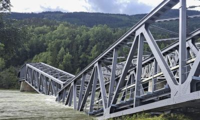 Railway bridge collapses in southeastern Norway after last week’s torrential rain