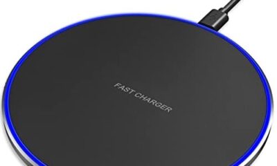 Fast Wireless Charger (Pad), 10W Max Wireless Charging Compatible with iPhone 14/14 Plus/14 Pro/14 Pro Max/13/12/SE/11/X/XR/8, AirPods/AirPods Pro, Google Nexus 4/Huawei/LG/Samsung(No AC Adapter)