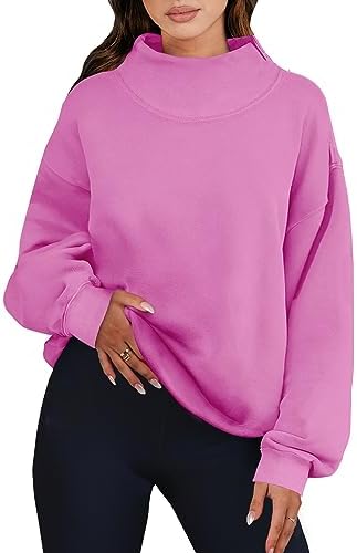 ANRABESS Womens Oversized Sweatshirts Turtleneck Pullover Long Sleeve Hoodies Tops Fall Outfits 2023 Clothes