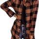 EVALESS Color Block Plaid Shacket Jacket Womens Fall Fashion 2023 Outfits Long Sleeve Button Down Flannel Shirts Coats