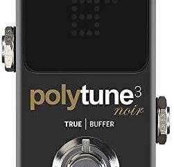 TC Electronic POLYTUNE 3 NOIR Tiny Polyphonic Tuner with Multiple Tuning Modes and Built-In BONAFIDE BUFFER