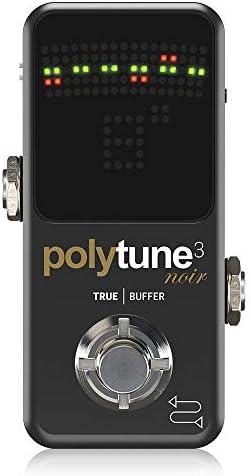 TC Electronic POLYTUNE 3 NOIR Tiny Polyphonic Tuner with Multiple Tuning Modes and Built-In BONAFIDE BUFFER