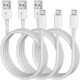 iPhone Charger 6 Feet Apple MFi Certified, Lightning Cable 6FT Fast Charging Cord Compatible with iPhone 14 13 12 11 Pro Max XR XS X 8 7 Plus 6S / iPad/Airpods (3 Pack)