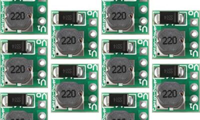 DC-DC Step Up Power Module Output Voltage 5V DC to DC Boost Converter 1.5V 1.8V 2.5V 3V 3.3V 3.7V 4.2V to 5V Regulator Voltage Boost Converter Board 0.9-5V to 5V (10)