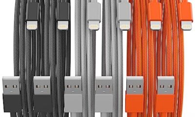 [Apple MFi Certified] iPhone Charger, 6Pack(3/3/6/6/6/10 FT) Lightning Cable Apple Charging Cable Fast Charging High Speed USB Cable Compatible iPhone 14/13/12/11 Pro Max/XS MAX/XR/XS/X/8-multicolor