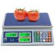 Allprettyall Digital Commercial Price Scale 66lb/30kg with Dual LCD Display Stainless Steel Platform Rechargeable Battery Electronic Price Computing Scale for Food Meat Fruit Produce