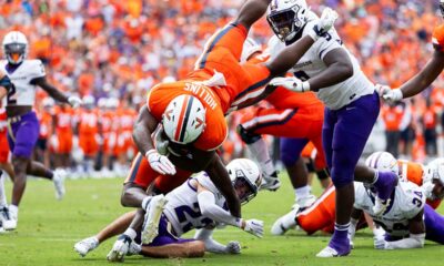 Virginia running back, shooting survivor Mike Hollins scores first touchdown since last year’s tragedy