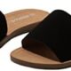 Soda Shoes Efron-S Women Flip Flops Basic Plain Slippers Slip On Sandals Slides Casual Peep Toe Beach