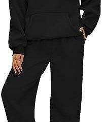 AUTOMET Womens 2 Piece Outfits Lounge Hoodie Sweatsuit Sets Oversized Sweatshirt Baggy Fall Fashion Sweatpants with Pockets