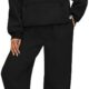 AUTOMET Womens 2 Piece Outfits Lounge Hoodie Sweatsuit Sets Oversized Sweatshirt Baggy Fall Fashion Sweatpants with Pockets