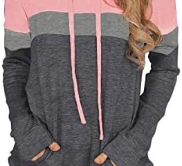 Womens Tops Ladies Tunics Casual Shirts Long Sleeve Hoodie Pullover Blouses Loose Fitting Tees Fashion Clothing Sweatshirts