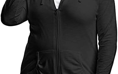 JUST MY SIZE Women’s Plus Size Full, Lightweight Zip-up Hoodie