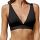 Knowyou Women’s Seamless Plunge Bra Deep V-Neck Wireless Comfort Bra Unlined Triangle Bras Stretch Bralettes for Women